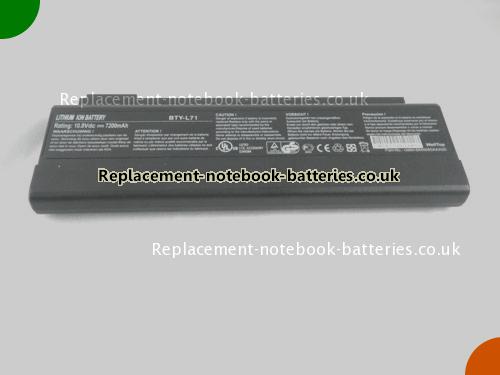 UK Images 5 Of Replacement GBM-BMS080AAA00 MSI Notebook Battery 925C2240F 7200mAh For Sale In UK