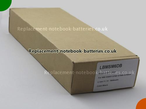 UK Images 5 Of Replacement S9N-3496200-M47 MSI Notebook Battery 957-16FXXP-101 7800mAh, 87Wh For Sale In UK