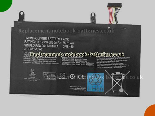 UK Images 5 Of Replacement GNS-I60 GIGABYTE Notebook Battery GNSI60 6830mAh, 76Wh For Sale In UK