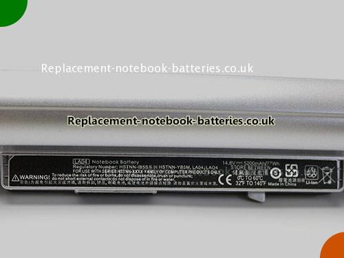 UK Images 5 Of Replacement LA04 HP Notebook Battery 888182064801 5200mAh, 77Wh for Sale In UK