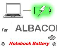 UK Replacement ALBACOMP laptop battery , ALBACOMP notebook computer batteries