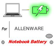 UK Replacement ALLENWARE laptop battery , ALLENWARE notebook computer batteries