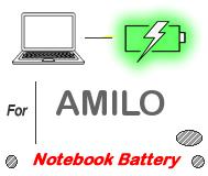 UK Replacement AMILO laptop battery , AMILO notebook computer batteries