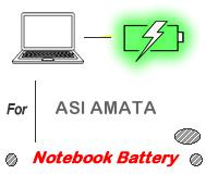 UK Replacement ASI AMATA laptop battery , ASI AMATA notebook computer batteries