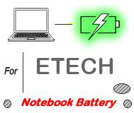 UK Replacement ETECH Notebook PC battery , ETECH batteries for Ultrabook, ToughBook, Gaming PC, Tablet