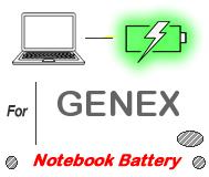 UK Replacement GENEX laptop battery , GENEX notebook computer batteries