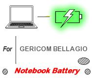 UK Replacement GERICOM BELLAGIO Notebook PC battery , GERICOM BELLAGIO batteries for Ultrabook, ToughBook, Gaming PC, Tablet