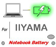 UK Replacement IIYAMA laptop battery , IIYAMA notebook computer batteries