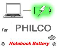 UK Replacement PHILCO laptop battery , PHILCO notebook computer batteries