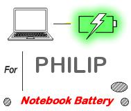 UK Replacement PHILIP laptop battery , PHILIP notebook computer batteries