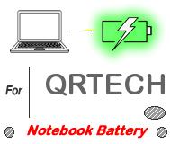 UK Replacement QRTECH laptop battery , QRTECH notebook computer batteries