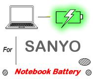 UK Replacement SANYO laptop battery , SANYO notebook computer batteries