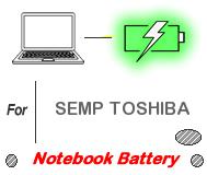 UK Replacement SEMP TOSHIBA laptop battery , SEMP TOSHIBA notebook computer batteries