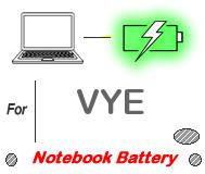 UK Replacement VYE laptop battery , VYE notebook computer batteries